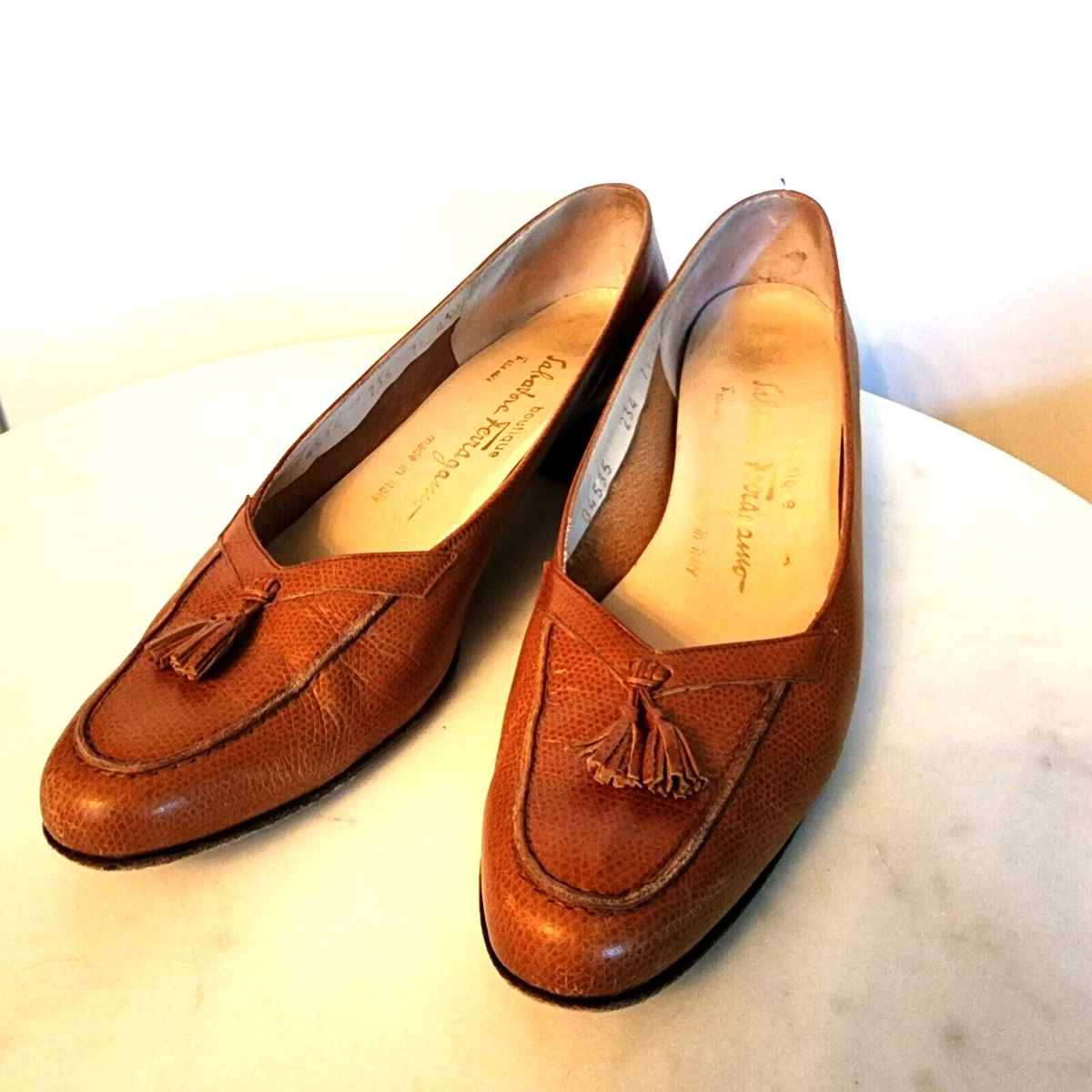 Vintage leather loafers sale