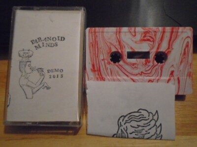 RARE OOP Paranoid Minds DEMO 2013 CASSETTE TAPE hardcore punk LIMITED #4 / 100 !