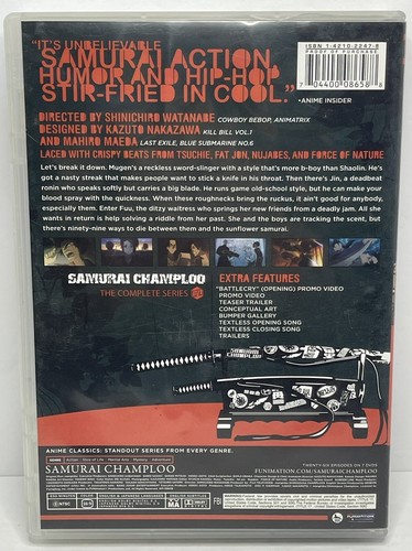 Samurai Champloo The Complete Series (Dvd, 2005 Anime TV Series, OOP, NTSC) Cad - Picture 8 of 11
