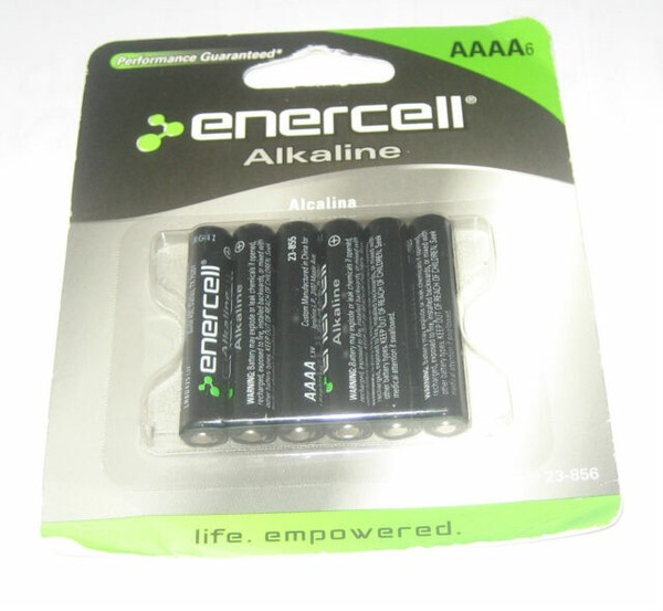 Enercell AAAA Alkaline Batteries 2packs of 6pc Each Total 12 Batteries