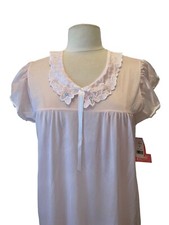 NEW Vintage Carole Nightgown Pink with Embroidery Lace - Medium