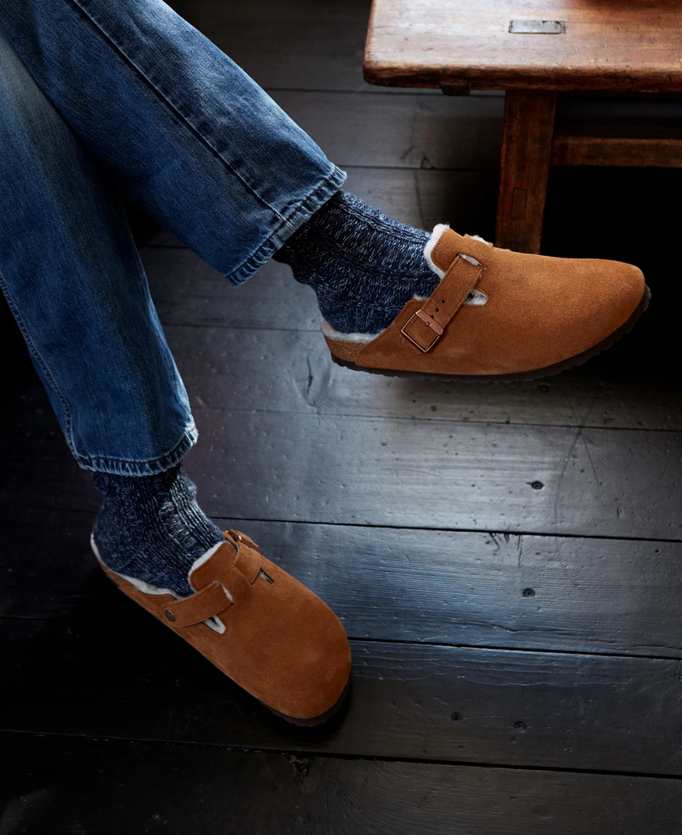 Birkenstock boston mink suede sale
