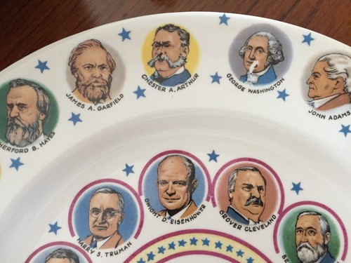 John F. Kennedy Decorative Presidents Plate w/all the presidents before him - 第 3/14 張圖片