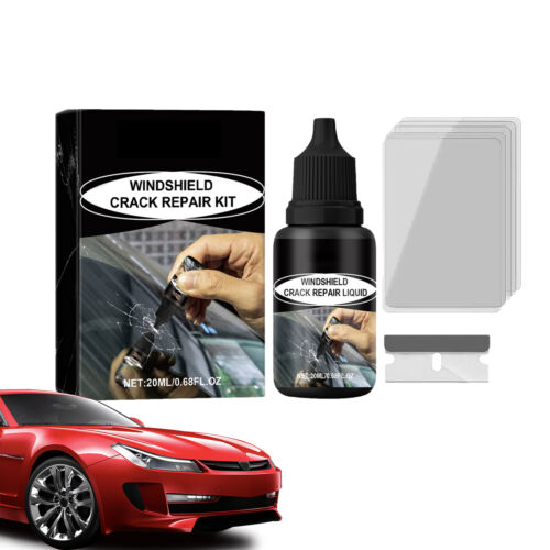Car Windshield Repair Liquid Kit Fix Vehicle Glass Cracks Chip Windscreen Window