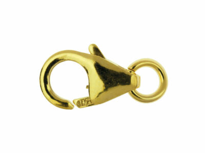 Offener Biegering 14 kt Gold verklebt 8 mm Triggerverschluss Schmuckverschluss