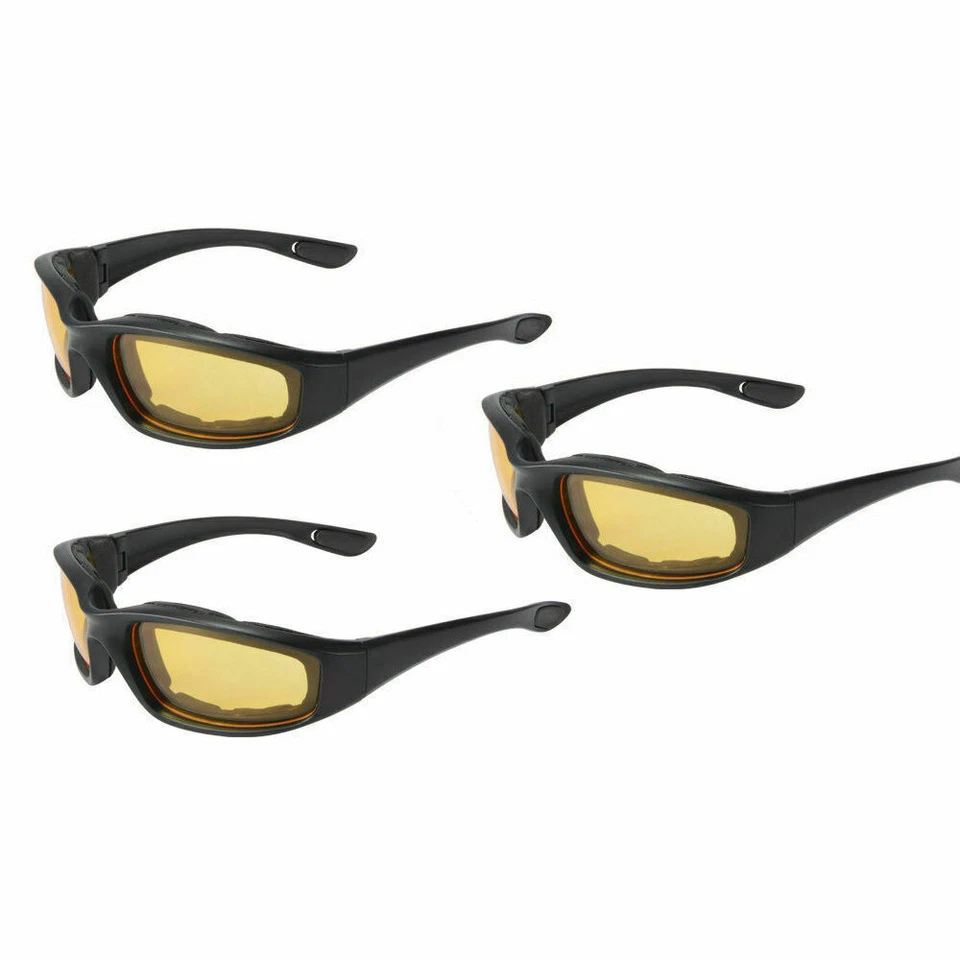 Безопасные ветрозащитные солнцезащитные очки с подкладкой из пеноматериала очки для езды на мотоцикле - Изображение 4 из 4