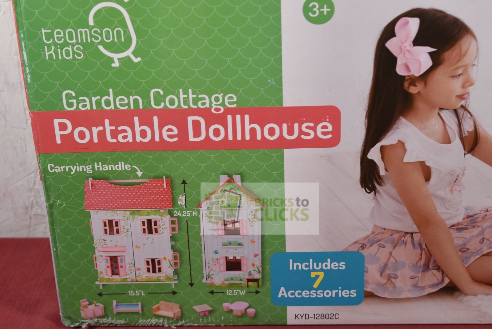 teamson garden cottage portable dollhouse