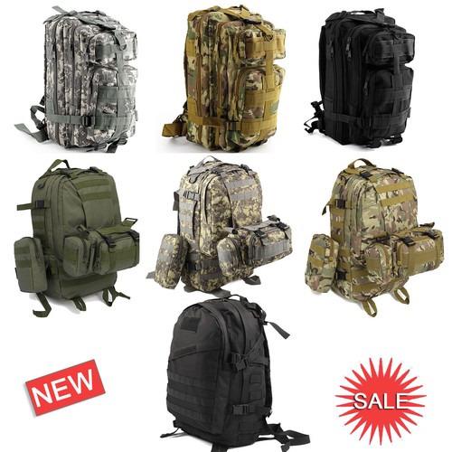 PROTECTOR PLUS Military Style Tactical Backpack Waterproof Bag Aurable Adjustabl