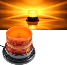 LED Strobe Light 12V/80 Amber Warning Lights Emergency Flashing Beacon Trucks