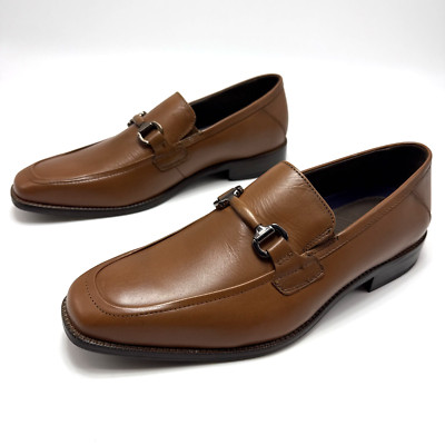Johnston & Murphy ''Archer'' Leather Bit Loafers Tan Mens Size 9 M