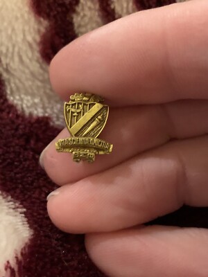 Vintage Vita Scientia Gold Tone Enamel Lapel Pin (GW12)
