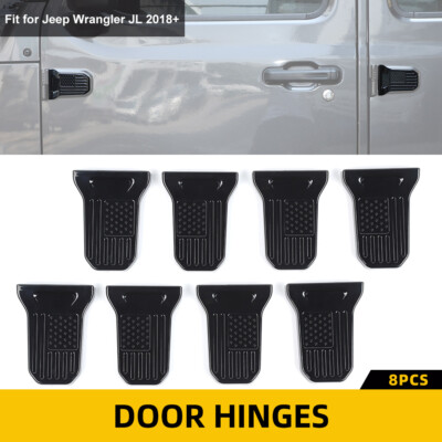 Door Hinge Cover Trim for 2018-2024 Jeep Wrangler JL JLU JT Sport Sahara Rubicon