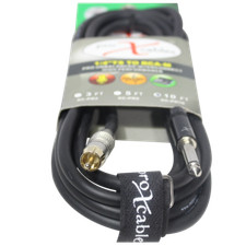 Pro X 10 Ft. Unbalanced RCA Male to 1/4" Male High Performance Audio Cable