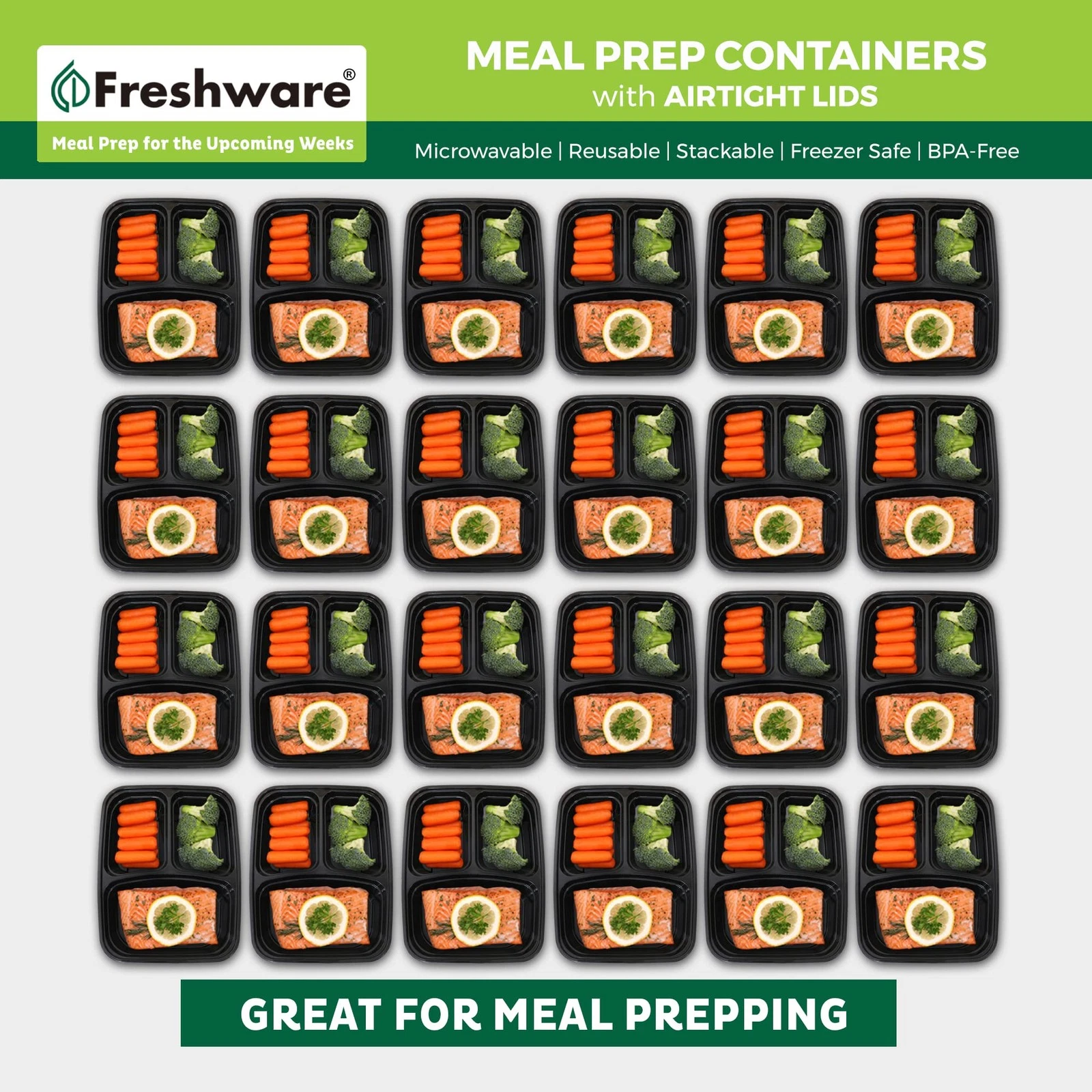 Freshware Meal Prep Containers - Thumbnail 2