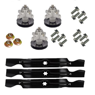 MTD Fits Cub Cadet RZT 50 RZT50 Blades Spindles Bolts Mower Deck Rebuild Kit