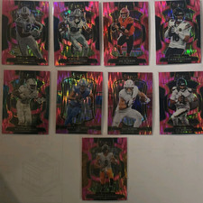 Panini Select 2025 NFL Football Card Lot 9 cards Pink prism NFL stars 