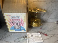Vintage Ashley Original Brass & Iron PRESSURE STOVE 1 LITER  Kerosene Oil