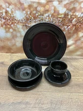 Fiesta Black 5-Piece Dinnerware Set - Homer Laughlin China Fiestaware
