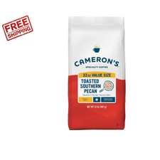 Sustainable 32 Ounce Toasted Southern Pecan Whole Bean Coffee for Home Brewing 13.21 per pound