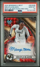 2024 BOWMAN UNIVERSITY BEST BEST OF 2024 AUTOS #B24MB MIKAYLA BLAKES 8/10 PSA 10