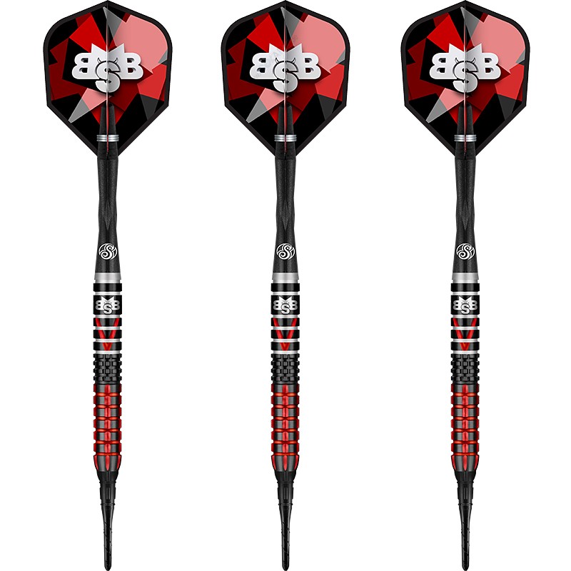 Выстрел мягкими дротиками Michael Smith Bully Boy Defiant из 90 вольфрама с мягким наконечником для дротиков NEU 26890₽