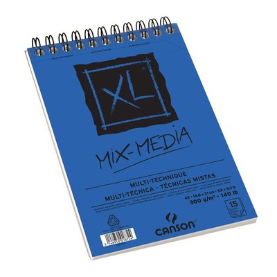 XL MixMedia Block, DIN A5, 15 Blatt, 300 g/m²