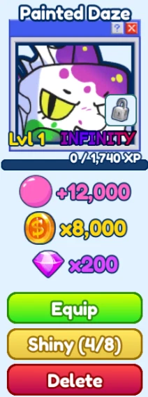 New ListingBubble Gum Simulator Infinity-BGSI *INFINITY* Painted Daze (INFINITY)