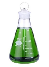 PYREX By Kimble KIMAX Erlenmeyer Flask  With Stopper 250ml CASE OF 12 26600-250