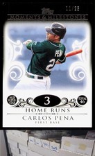 2008 Topps Moments & Milestones #129-3 Carlos Pena Black - SV