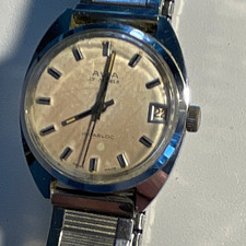 Vintage Avia Incabloc men’s manual mechanical watch 17 jewels date