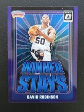 2024-25 Donruss Optic David Robinson Winner Stays #15 Purple Prizm San Antonio 