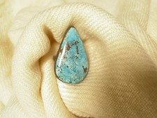 Antique Sterling Silver Turquoise Ring Native American Style Sz6.75