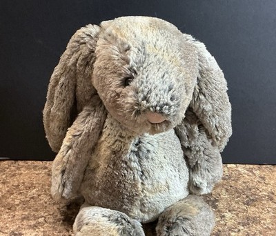 Jelly Cat Plush Bunny Rabbit Gray Brown Bashful Woodland Cuddle Soft Toy 10 