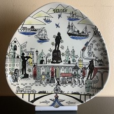 Stavangerflint Norway Bergen Wall Plate Inger Waage Mid Century MCM