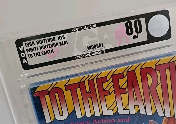 Nintendo NES "TO THE EARTH" Factory Sealed NEW Condition VGA 80 NM - Image 3 of 4