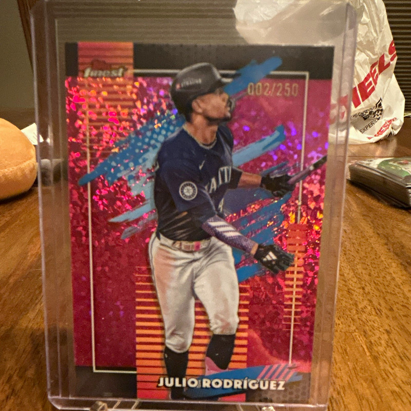 Topps Finest Julio Rodríguez Seattle Mariners Serial Numbered #002/250