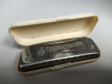 VTG Hohner Golden Melody No. 542 Harmonica Key of G 10 Hole Musical Instrument
