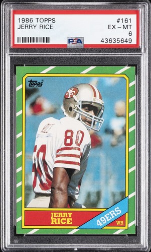 1986 TOPPS #161 JERRY RICE PSA 6