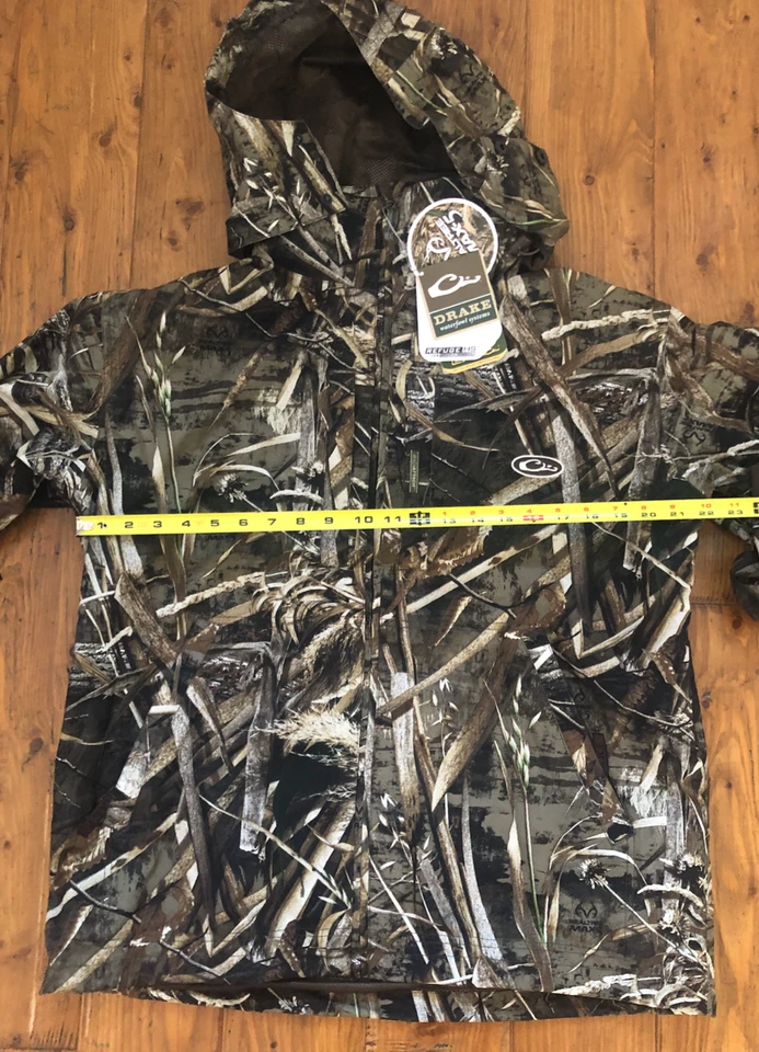 Drake Waterfowl Jacket DW2430 Max 5 EST Vented Waterproof Full Zip Max 5 Camo - Image 4 of 4
