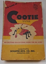 The Game of Cootie Vintage 1949 Build A Bug Board