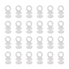 50Pcs Curtain Track Rail Gliders Runner Wheel Rollers Hooks Fit for 9mm Wide ...