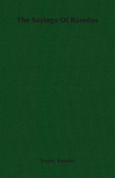 The Sayings Of Ramdas Swami Ramdas Taschenbuch Kartoniert / Broschiert Englisch-image