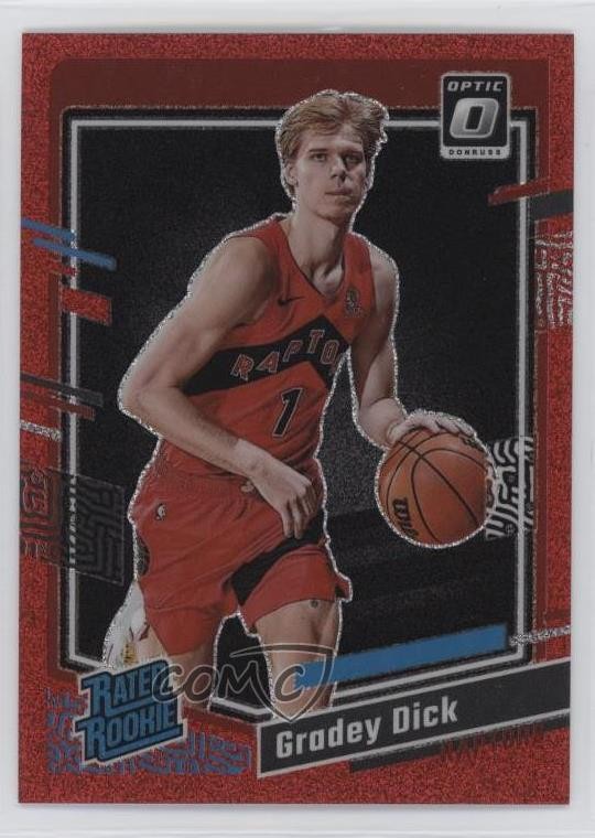 2023 Donruss Optic Rated Rookie Fast Break Red Prizm 23/75 Gradey Dick #212 1e41