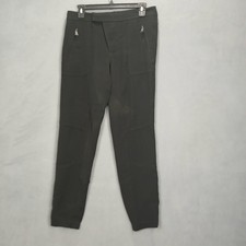 Vince Jogger Pants Womens 4 Black Stretch Tapered Leg Seam Panel Details Outdoor