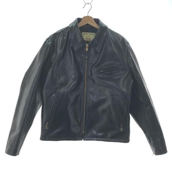 Schott Black Horsehide Leather Single Rider Jacket 42 - Gem