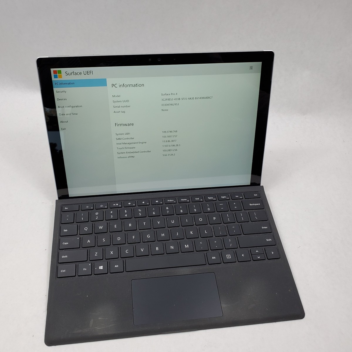 MICROSOFT SURFACE PRO 1724 Intel Core m3-6Y30 4GB RAM