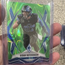 Panini 2025 Phoenix Aidan Hutchinson #21 Green /225 Detroit Lions NFL Card
