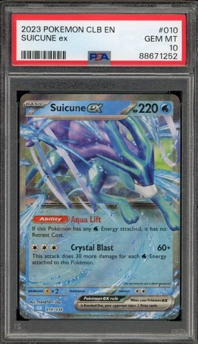 Pokemon Suicune ex Classic Blastoise & Suicune ex Deck Holo #010 PSA 10 Gem Mint
