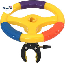 Kids Steering Wheel, Shopping Cart and Stroller Attachment, Entertainment Access