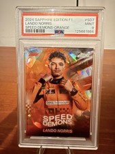 Lando Norris Speed Demons Orange Sapphire /25 PSA 9 Topps Chrome F1 2024 
